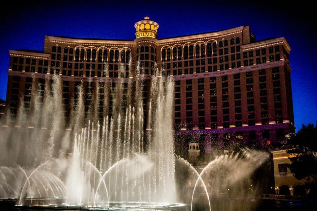 Bellagio Fountains At Caesars Palace